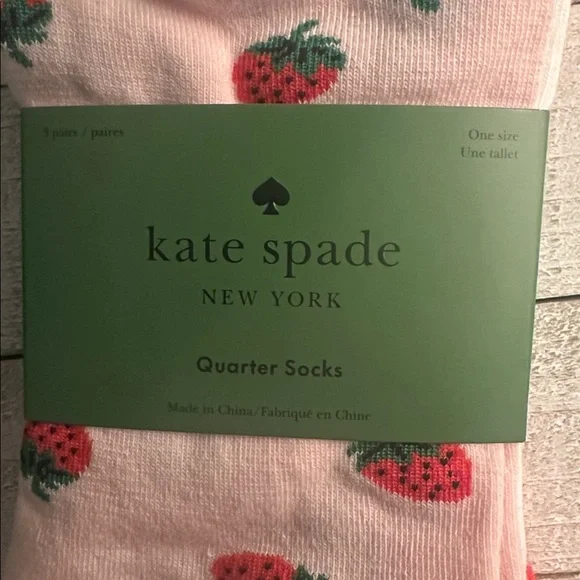 Nwt Kate spade quarter socks set - Picture 9 of 11